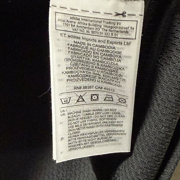 NWT Mens Adidas Team Issue Bomber Track Athletic Jacket Black Full Zip XL EH5830 - Picture 5 of 8